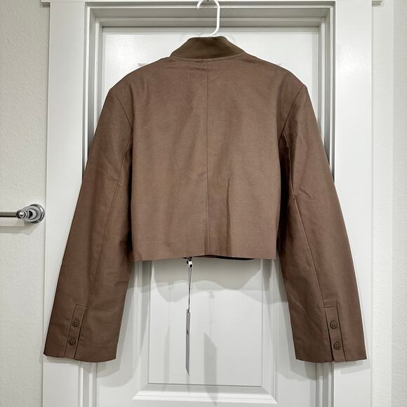 NWT Alo Cropped Main Character Jacket in Light Cocoa Size Large - Picture 7 of 11